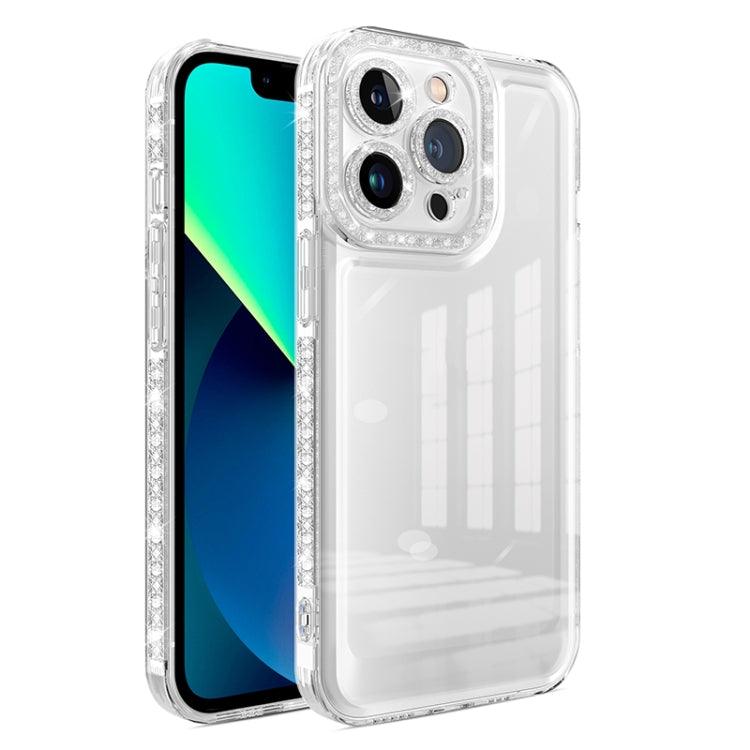 Apple iPhone 12 Pro Max Shinning Diamond Space Shockproof Phone Case Cover (Transparent)