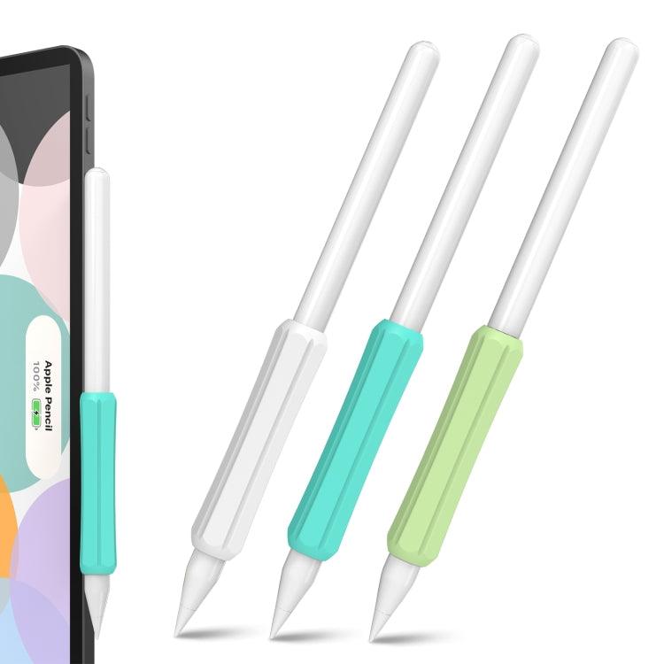 3 PCS DUX DUCIS Stoyobe Stylus Silicone Cover Grip Set For Apple Pencil 1 / 2 / Huawei M-Pencil (White+Sky Blue+Grass Green)