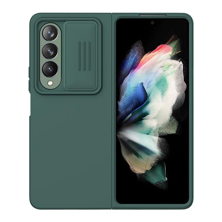 Samsung Galaxy Z Fold4 5G NILLKIN CamShield Liquid Silicone + PC Full Coverage Case Cover (Green)