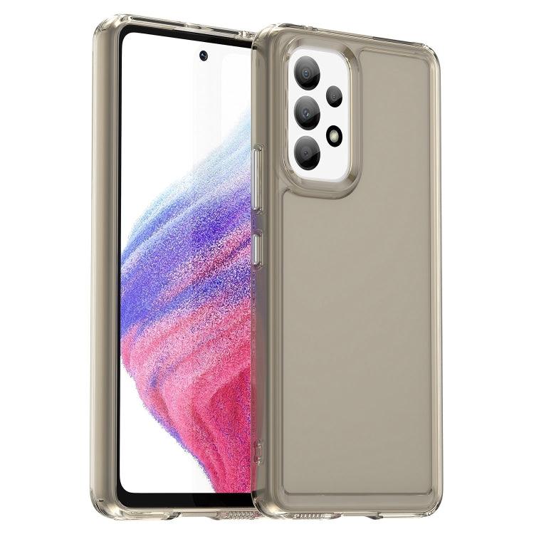 Samsung Galaxy A53 Candy Series TPU Phone Case Cover (Transparent Grey)