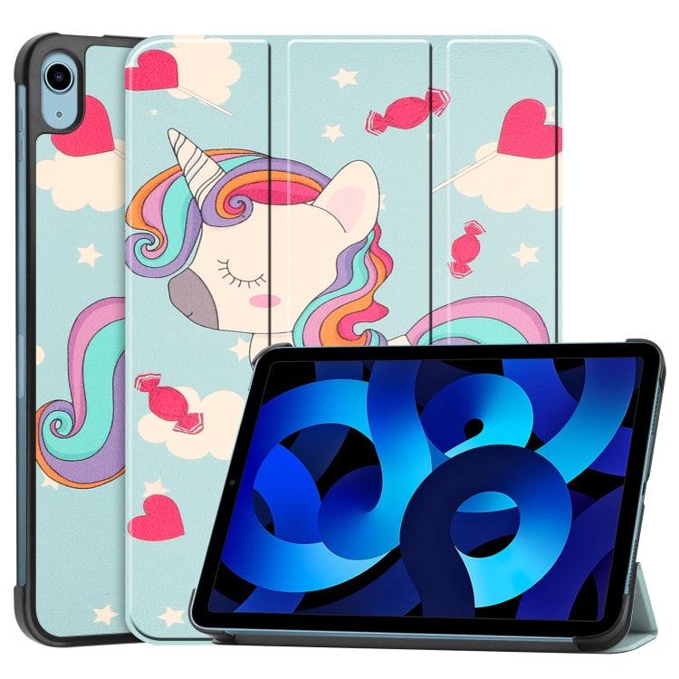 Custer Painted Leather Tablet Case with Holder Apple iPad 10th Gen 10.9 2022 (Unicorn)