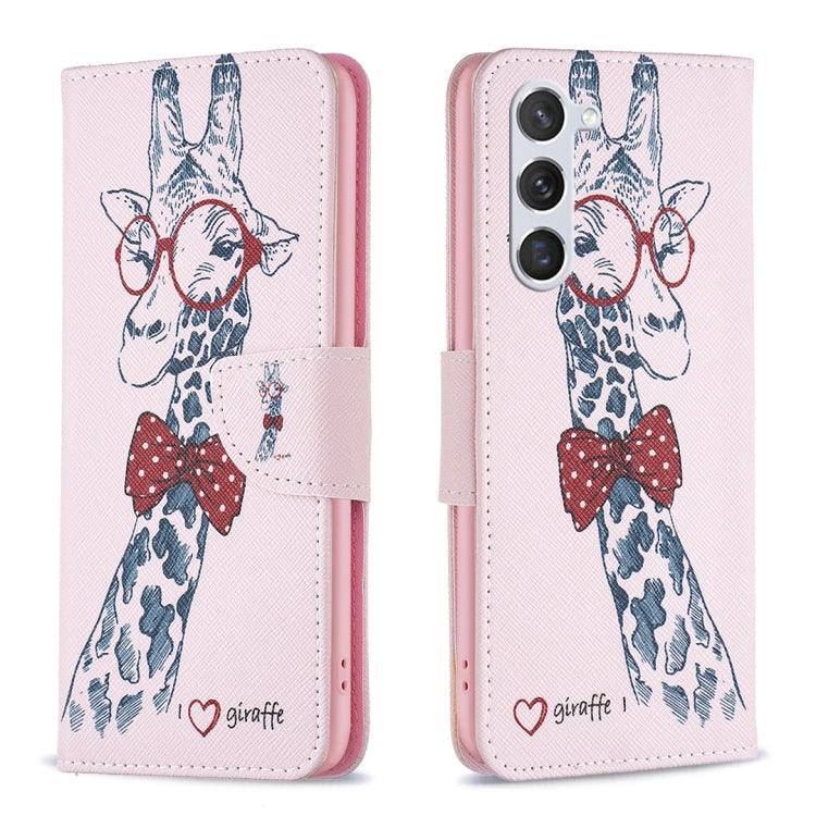 Samsung Galaxy S23 5G Drawing Pattern Leather Phone Case Cover (Deer)