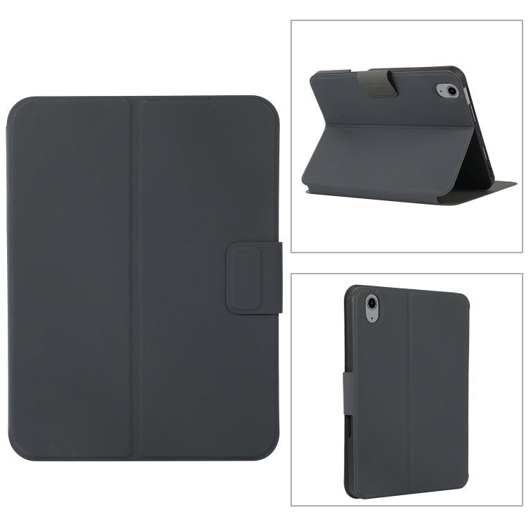 Apple iPad 10th Gen 10.9 2022 Magnetic Buckle Leather Tablet Case (Black)