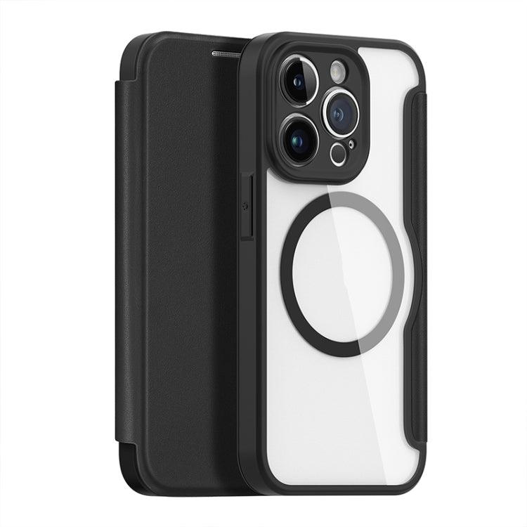 Apple iPhone 14 Pro DUX DUCIS Skin X Pro Series Magsafe PC + TPU Phone Leather Case (Black)
