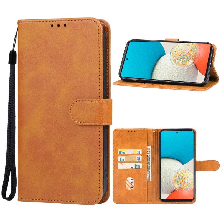 Samsung Galaxy A54 5G Leather Phone Case Cover (Brown)
