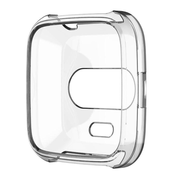 Fitbit Versa Lite Smart Watch Silicone Protective Case Cover (Transparent White)