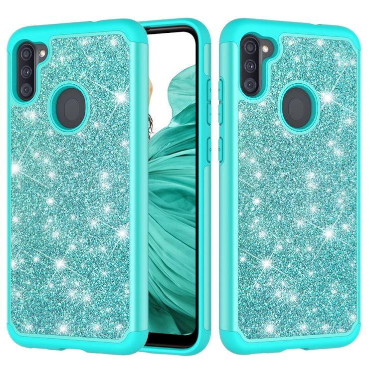 Samsung Galaxy A11 / M11 Glitter Case Cover (Green)
