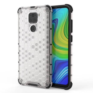 Xiaomi Redmi Note 9 Shockproof Honeycomb PC + TPU Protective Case (Transparent) - Gadget Station