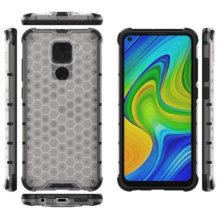 Xiaomi Redmi Note 9 Shockproof Honeycomb PC + TPU Protective Case (Transparent) - Gadget Station