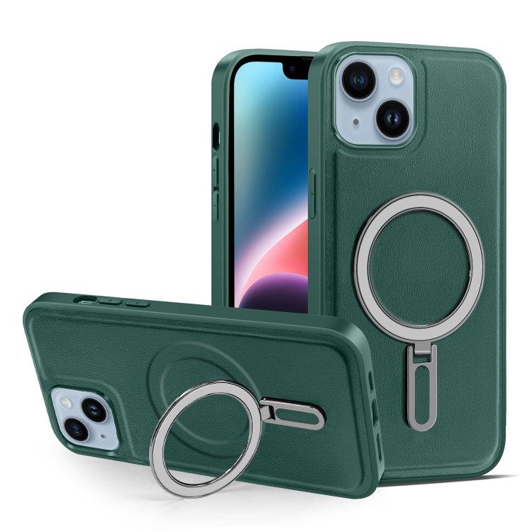 Apple iPhone 14 MagSafe Magnetic Holder Phone Case Cover (Green)
