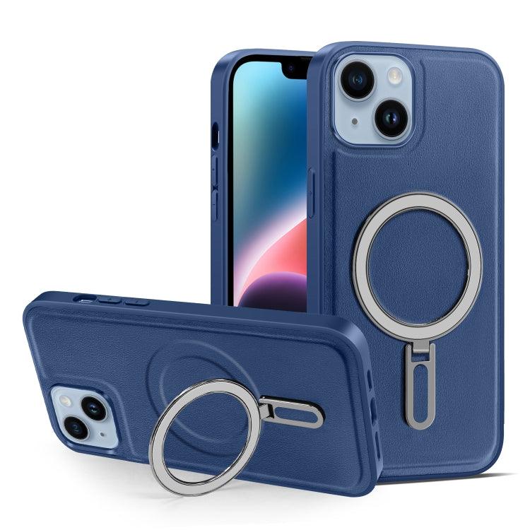 Apple iPhone 14 MagSafe Magnetic Holder Phone Case Cover (Royal Blue)