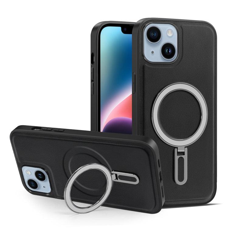 Apple iPhone 14 MagSafe Magnetic Holder Phone Case Cover (Black)