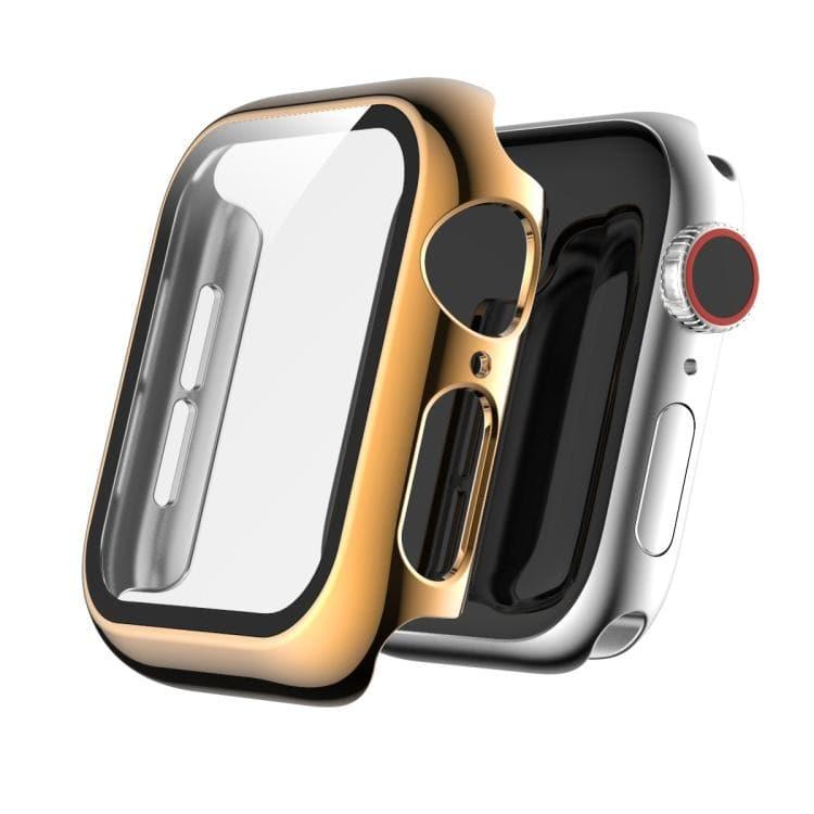 Apple Watch Series 6, SE, 5 & 4 44mm Full Coverage Plating TPU Case Cover (Rose Gold)