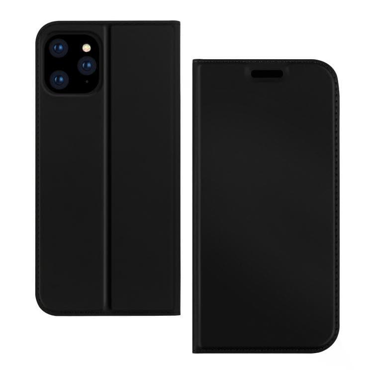 Apple iPhone 12 / 12 Pro DZGOGO ISKIN Series Slight Frosted PU + TPU Case Cover (Black)