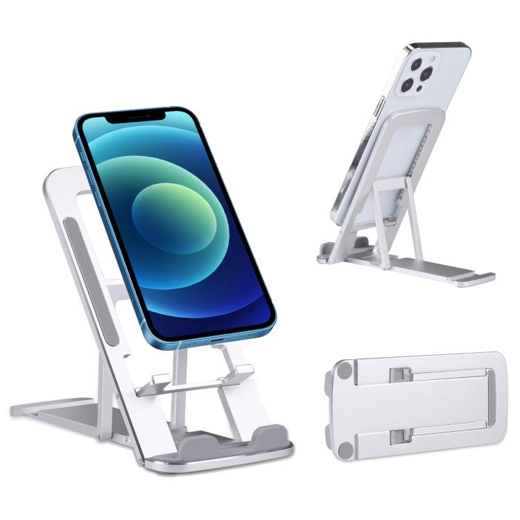 Adjustable Lifting Folding Live Broadcast Aluminum Alloy Desktop Holder (Silver)