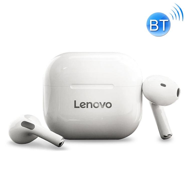 Original Lenovo LivePods TWS IPX4 Waterproof Bluetooth Earphone with Charging Box, Support Touch & HD Call & Siri & Master-slave Switching (White)