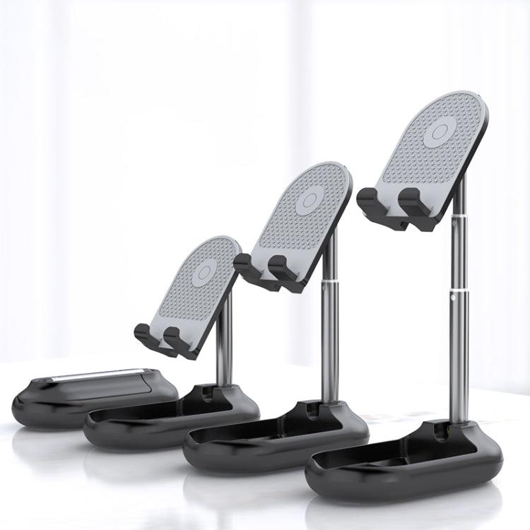 Licheers Retractable Folding Desktop Stand Suitable for Mobile Phones / Tablets within 12.9 inches (Black)