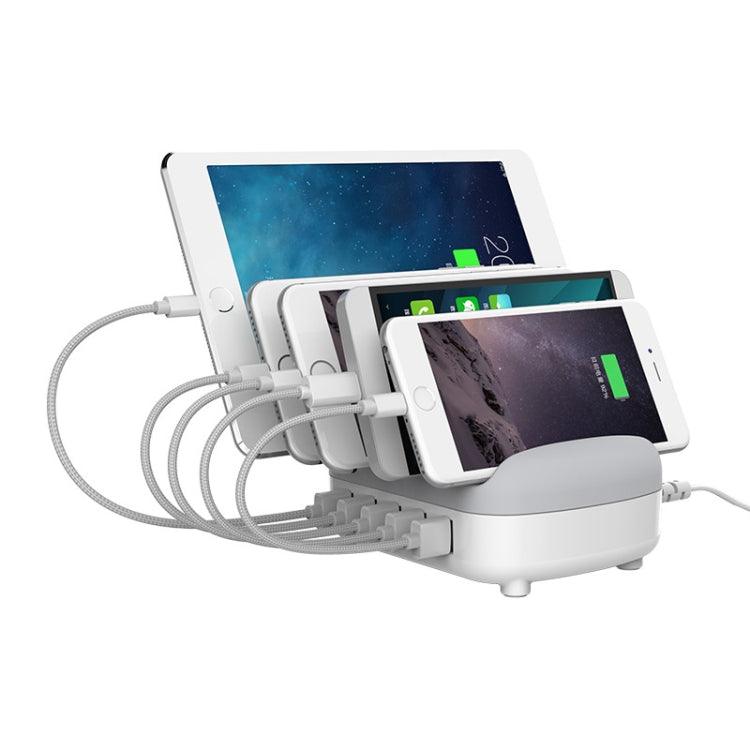 ORICO DUK-5P 40W 5 USB Ports Smart Charging Station with Phone & Tablet Stand - White