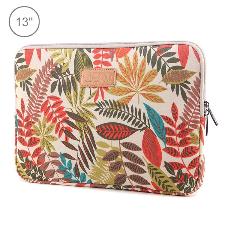 Lisen 13 inch Sleeve Case Ethnic Style Multi-color Zipper Briefcase Carrying Bag, For Macbook, Samsung, Lenovo, Sony, DELL Alienware, CHUWI, ASUS, HP, 13 inch and Below Laptops (White)