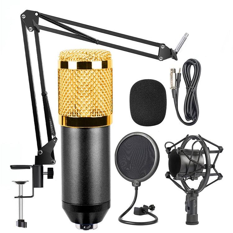 Network K-Song Dedicated High-end Metal Shock Mount Microphone Set (Black)