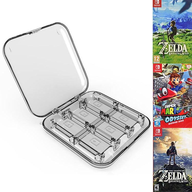 12 in 1 Box Memory Card Holder Box for Nintendo Switch (Clear)