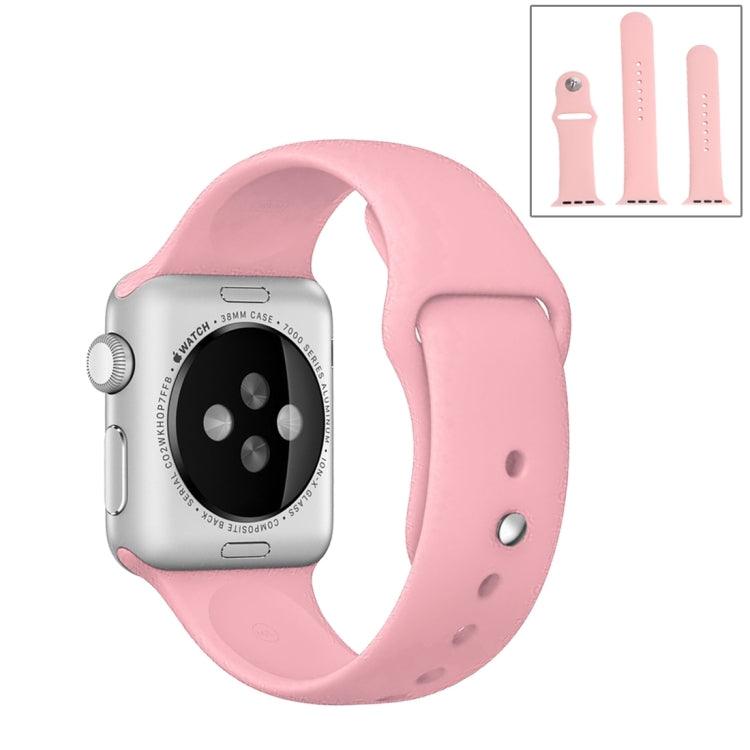 Apple Watch Ultra 2, Ultra 1, Series 9, 8, 7, 6, SE, 49mm, 45mm, 44mm, 42mm & Longer Rubber Sport Watchband with Pin-and-tuck Closure (Pink)