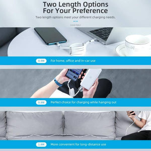 ROCK 2A Type-C / USB-C Silicone Magnetic Charging Data Cable for Samsung, iPad, Length: 1.8m (White) - Gadget Station