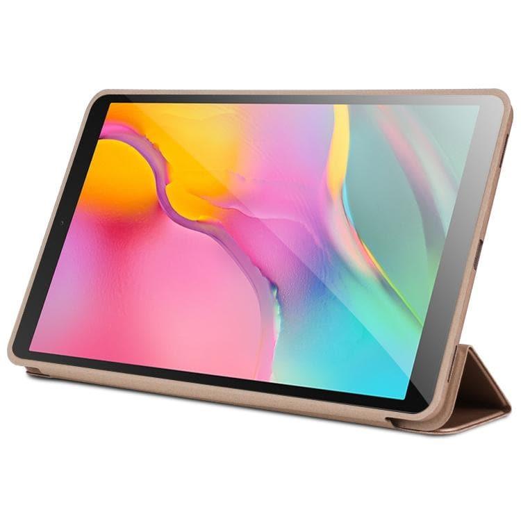 Cowhide Texture Horizontal Flip Leather Case for Galaxy Tab A 10.1 (2019) T510 / T515, with Holder (Gold)