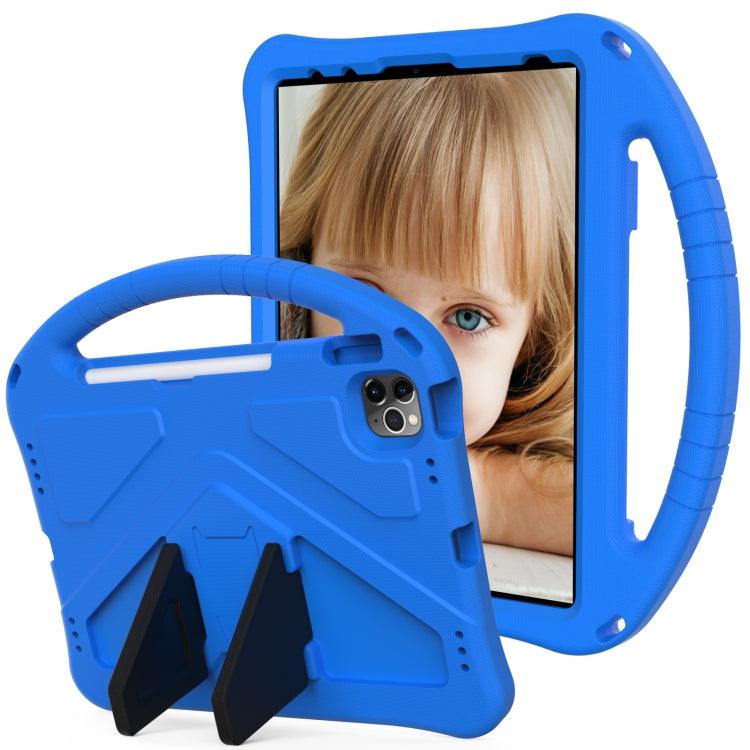 Apple iPad Air (2020 / 2022) 10.9 EVA Flat Anti Falling Protective Case Cover Shell with Holder (Blue)