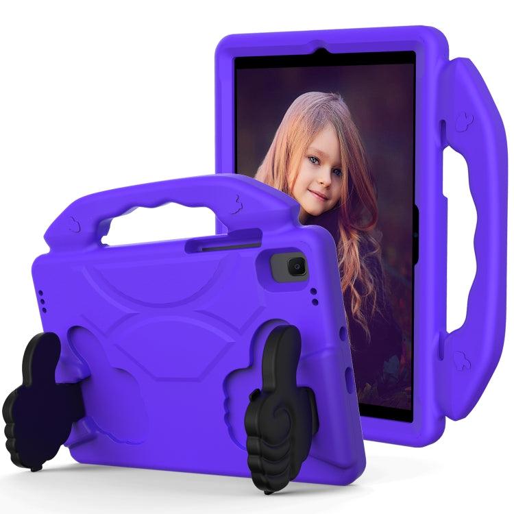 Samsung Galaxy Tab A8 10.5 2022 X200 / X205 Thumb Bracket EVA Shockproof Tablet Case Cover (Purple)
