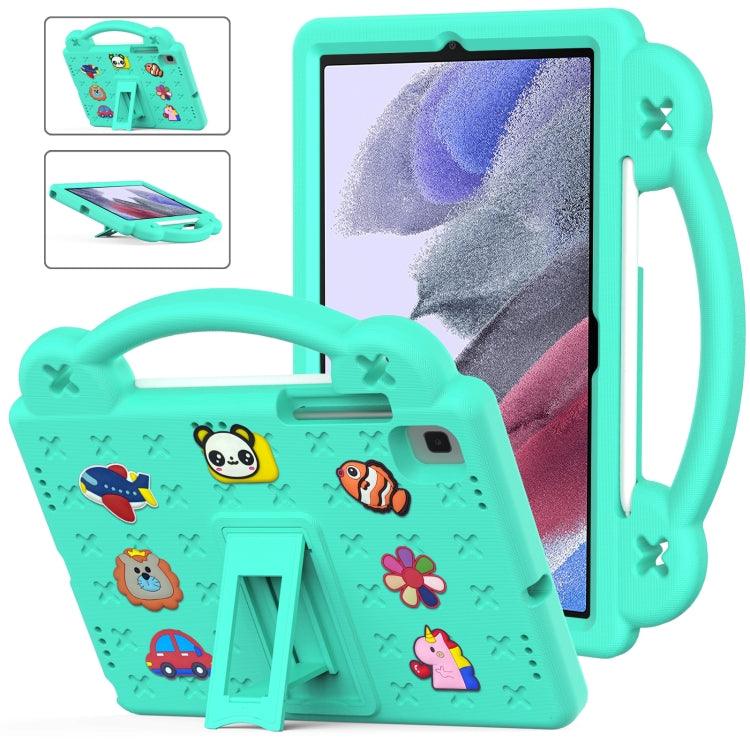 Samsung Galaxy Tab A7 Lite 8.7 2021 T220/T225 Handle Kickstand Children EVA Shockproof Tablet Case (Mint Green)