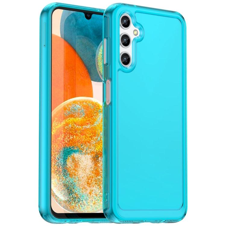Samsung Galaxy A14 5G Candy Series TPU Phone Case Cover (Transparent Blue)