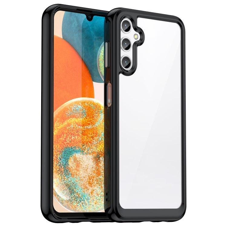 Samsung Galaxy A14 4G Colorful Series Acrylic + TPU Phone Case Cover (Black)