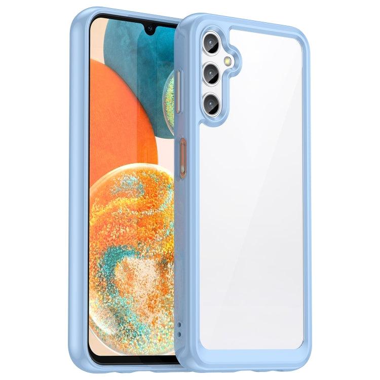 Samsung Galaxy A14 4G Colorful Series Acrylic + TPU Phone Case Cover (Blue)