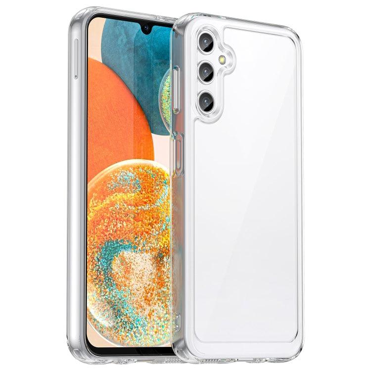 Samsung Galaxy A14 4G Colorful Series Acrylic + TPU Phone Case Cover (Transparent)