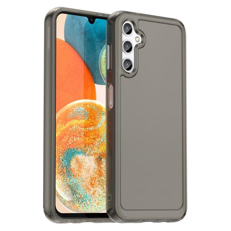 Samsung Galaxy A14 4G Candy Series TPU Phone Case Cover (Transparent Grey)