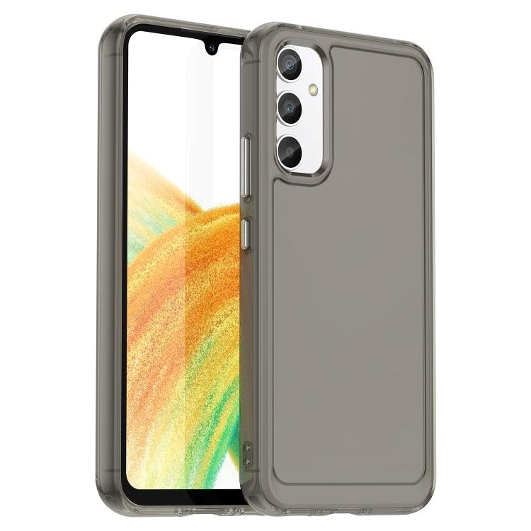 Samsung Galaxy A34 5G Candy Series TPU Phone Case Cover (Transparent Grey)