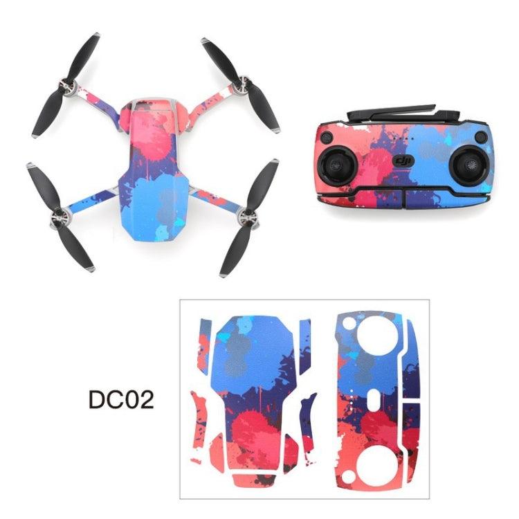 RCSTQ For DJI Mavic Mini Graffiti Style Color Pattern Drone Body & Controller Plastic Stickers (Colorful Inkjet)