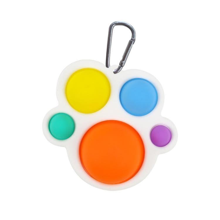 Finger Pressing Board Silicone Toys For Children (White Mixed Color)