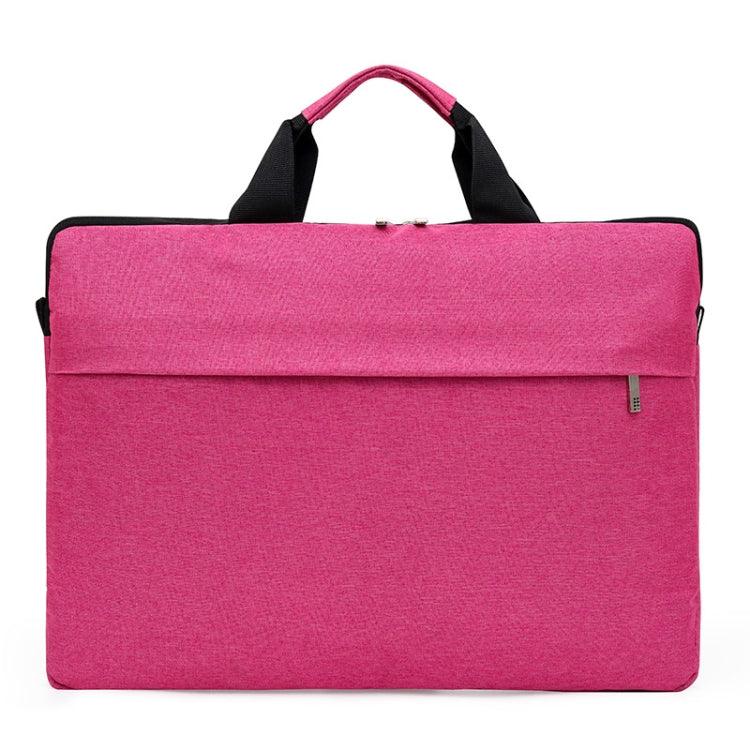 Portable Notebook Laptop Macbook Bag Multifunctional Waterproof and Wear-Resistant Single Shoulder Computer Bag, Size: 13 inch (Pink)