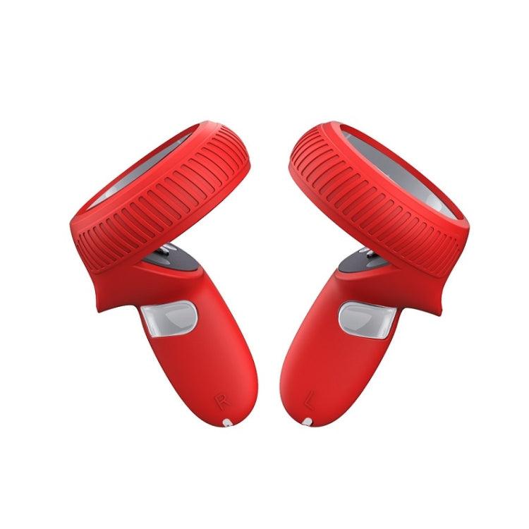 VR Handle Silicone Non-slip Drop Resistant Protective Cver For Oculus Quest 2 (Red)