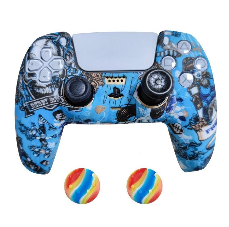 2 PCS PS5 Gamepad Silicone Protective Cover (1+ Hats)