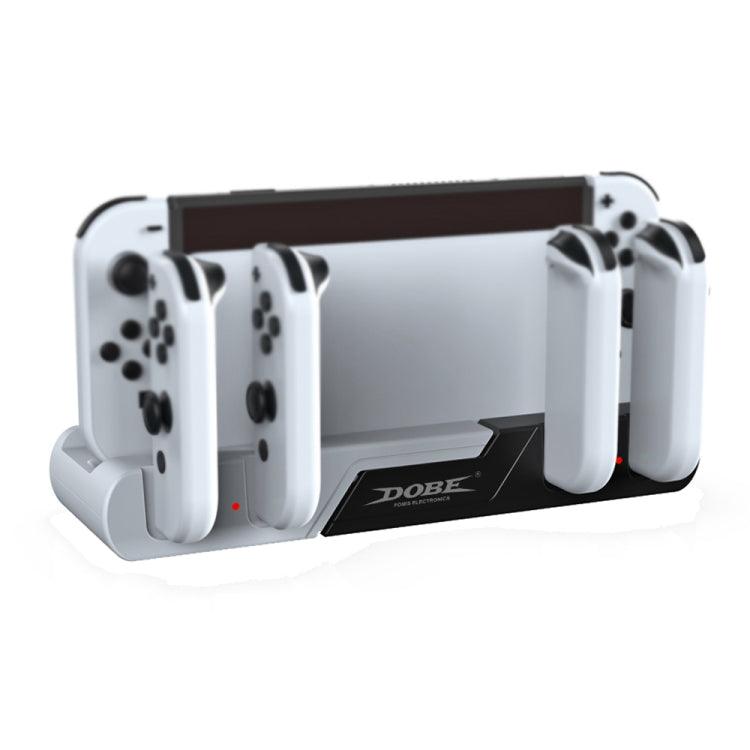 DOBE 4 In 1 Gamepad Charging Dock Nintendo Switch OLED (White Black)