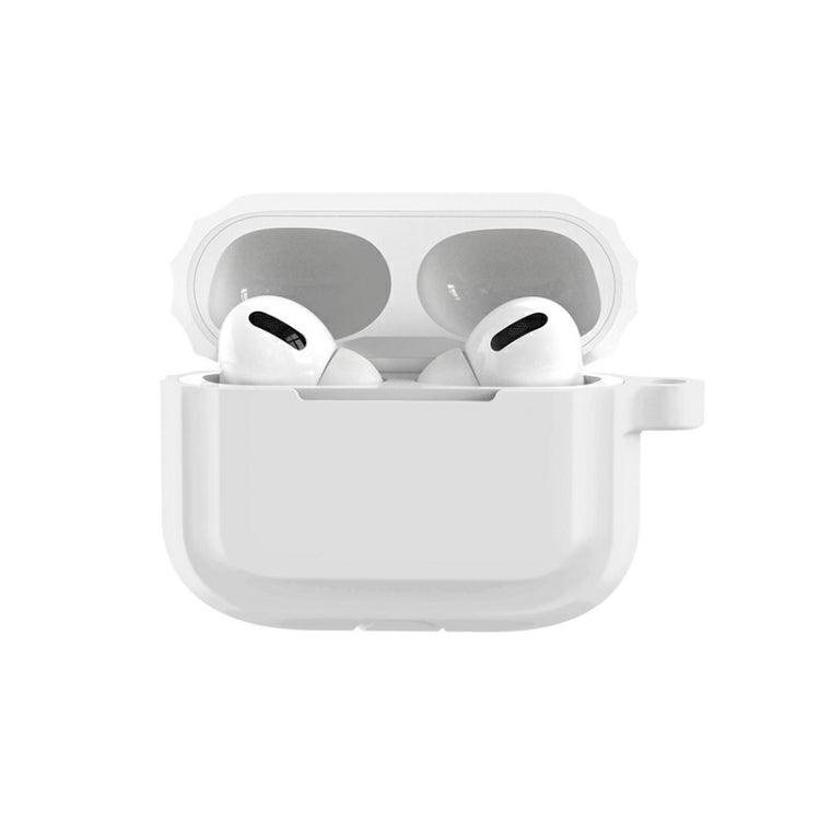 Earphone Soft Silicone Case Cover For AirPods Pro (White) for Airpod Pro 1st / 2nd Generation
