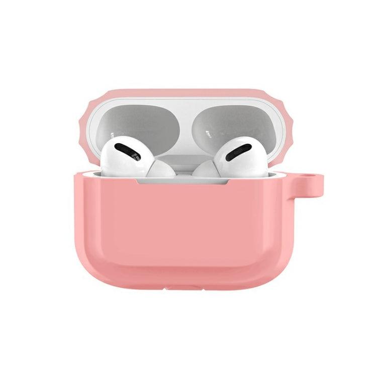 Earphone Soft Silicone Case Cover For AirPods Pro (Pink) for Airpod Pro 1st / 2nd Generation