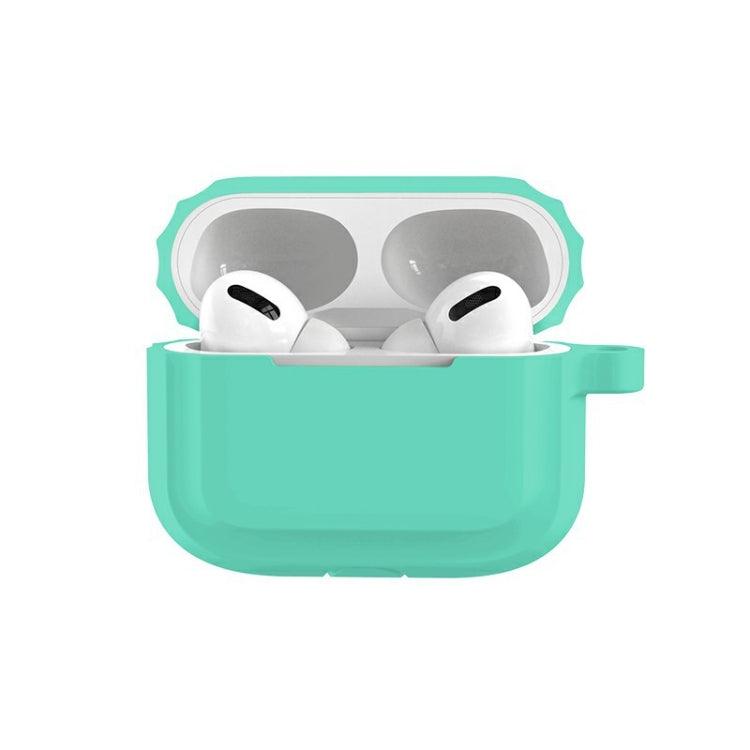 Earphone Soft Silicone Case Cover For AirPods Pro (Mint Green) for Airpod Pro 1st / 2nd Generation