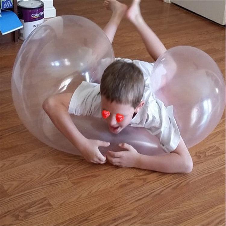 Outdoor Fun Inflatable Bubble Balls, TPR Transparent Bounce Balloon for Outdoor Activities