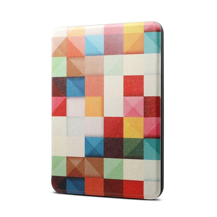 Colors Magic Cube Pattern Horizontal Flip PU + TPU Leather Protective Case Cover Amazon Kindle Paperwhite 4 (2018), with Sleep & Wake-up Function
