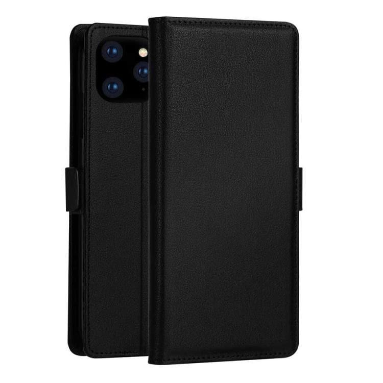 DZGOGO MILO Series PC + PU Horizontal Flip Leather Case Cover for iPhone 11 Pro, with Holder & Card Slot & Wallet (Black)