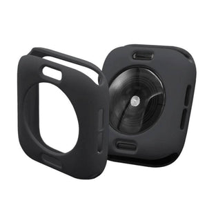 2 in 1 TPU Semi-clad Protective Shell Case Cover + 3D Full Screen PET Curved Heat Bending HD Screen Protector for Apple Watch Series 5 & 4 40mm (Black) - Gadget Station